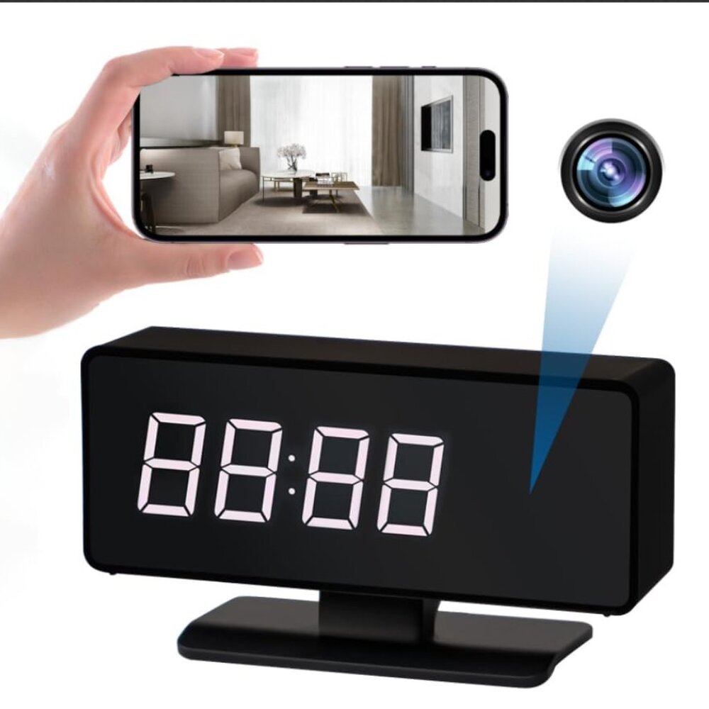 New Clock Camera Full HD 4k Wireless Camera WiFi Nanny Cam Home Indoor Security